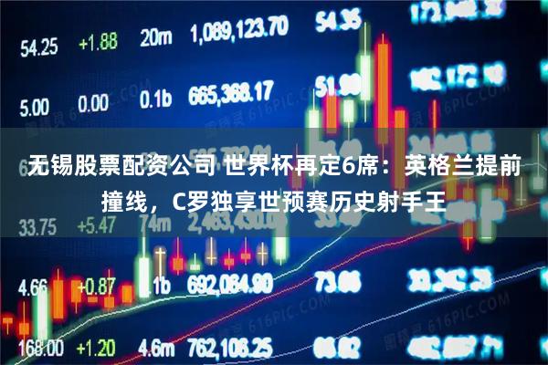无锡股票配资公司 世界杯再定6席：英格兰提前撞线，C罗独享世预赛历史射手王